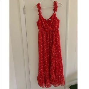 Madewell floral maxi dress